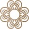 Ekena Millwork Cohen Wood Fretwork Pierced Ceiling Medallion, Red Oak, 16"OD x 5 1/2"ID x 3/8"T CMWP16X16X0375CORO - alternate 4